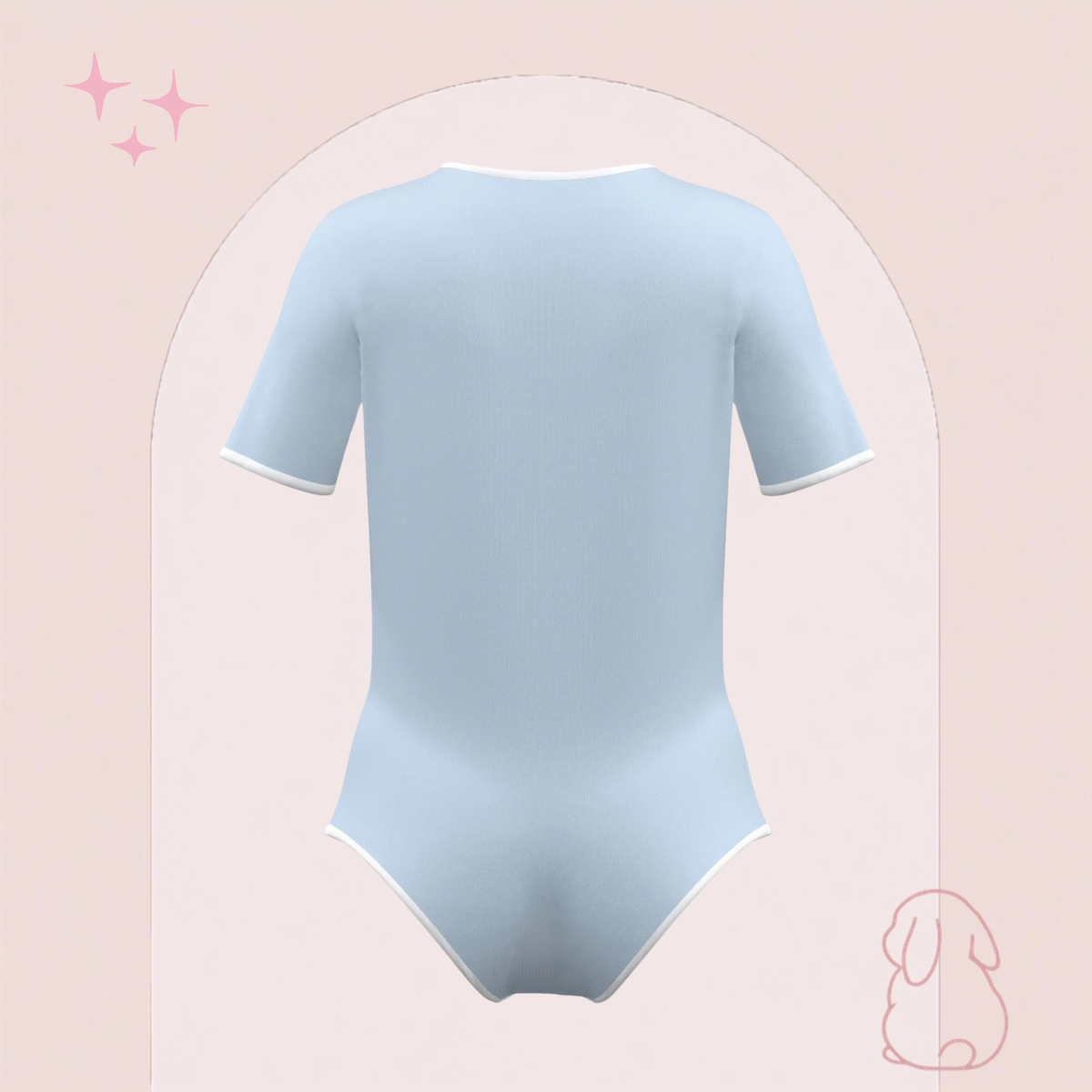 SinnySuit Basics - Baby Blue Bodysuit