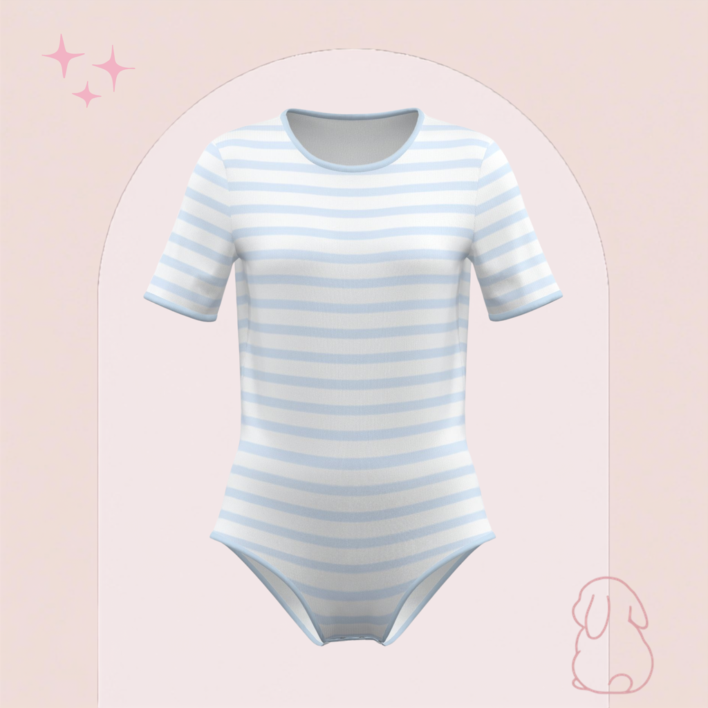 SinnySuit - Signature Blue Stripes Bodysuit