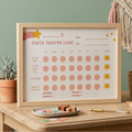 Editable Diaper Training Chart - Pink, Blue & Purple
