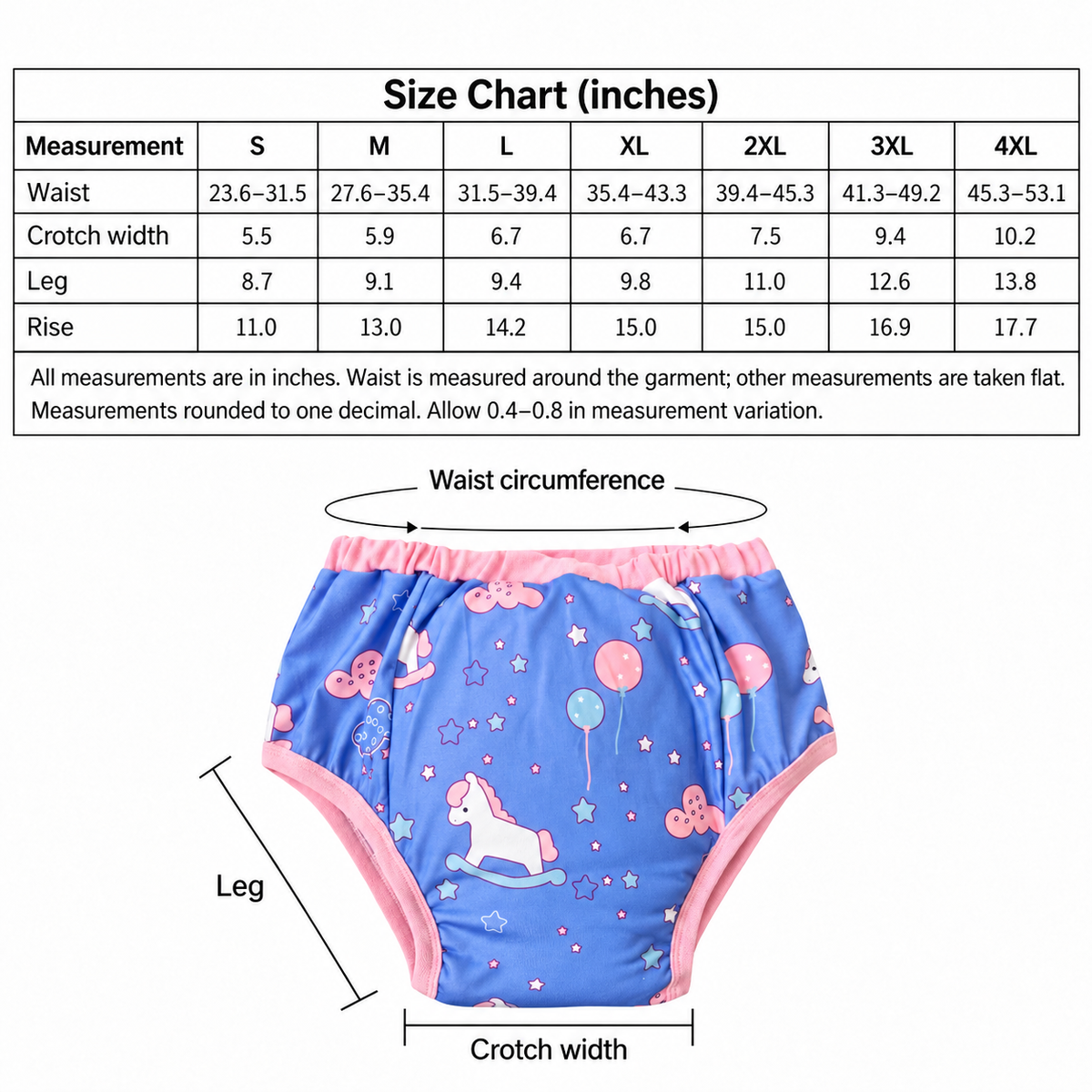 Nursery Dreams Adult Training Pants | ABDL & Littlespace Underwear