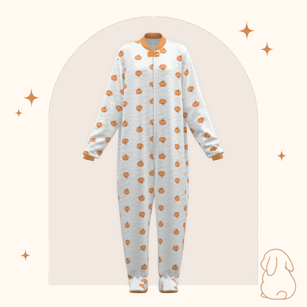 Little Pumpkin Adult Footed Sleeper