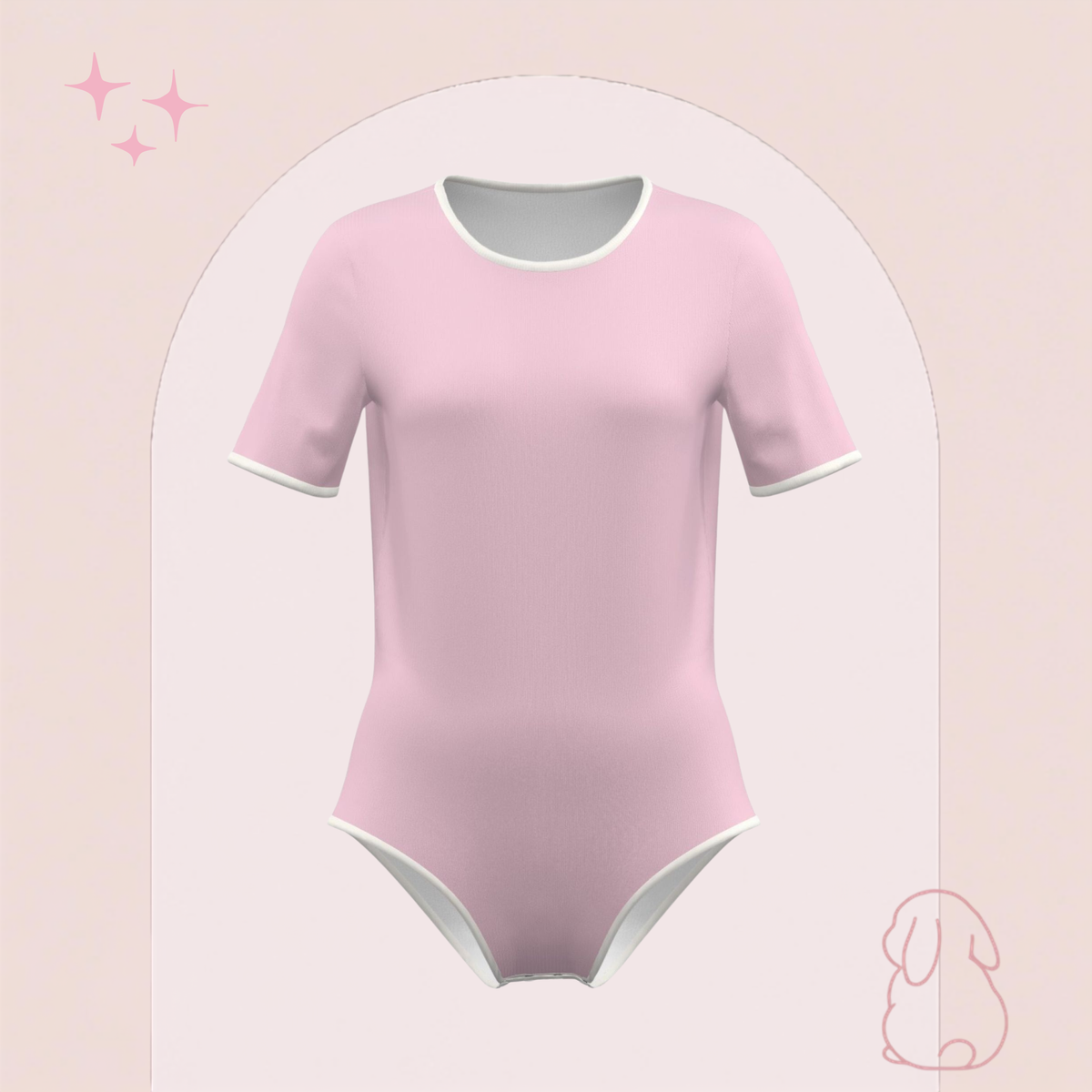 SinnySuit Basics - Sinny's Pink Bodysuit