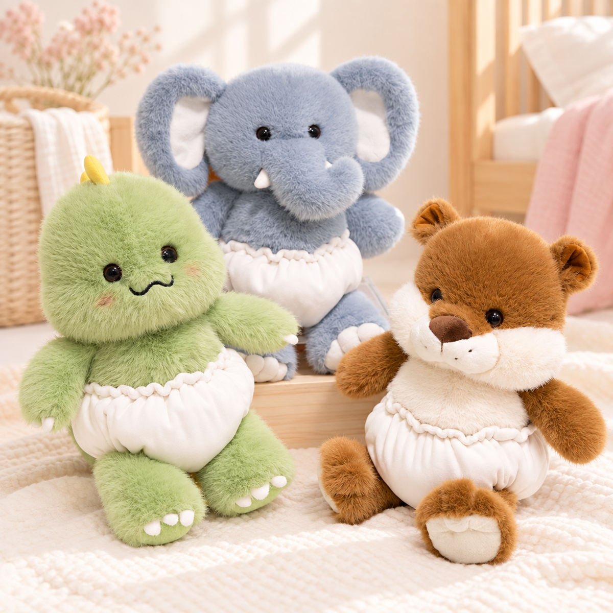Little Diaper Buddies | 15.75in ABDL Plush Stuffed Animals